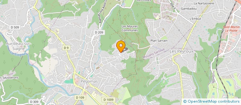 localisation de l'entreprise MONSIEUR PHILIPPE CLAUZEL  PEGOMAS