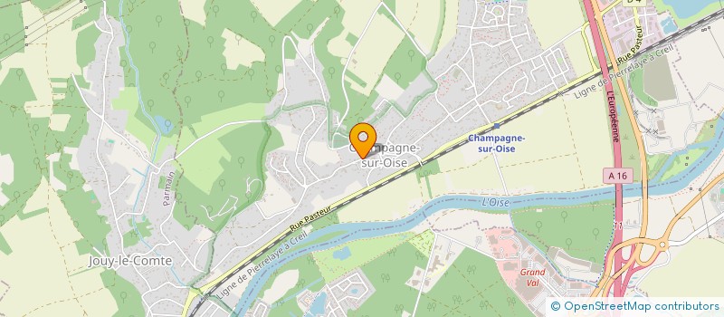 localisation de l'entreprise MONSIEUR PHILIPPE CLEMENT  CHAMPAGNE-SUR-OISE