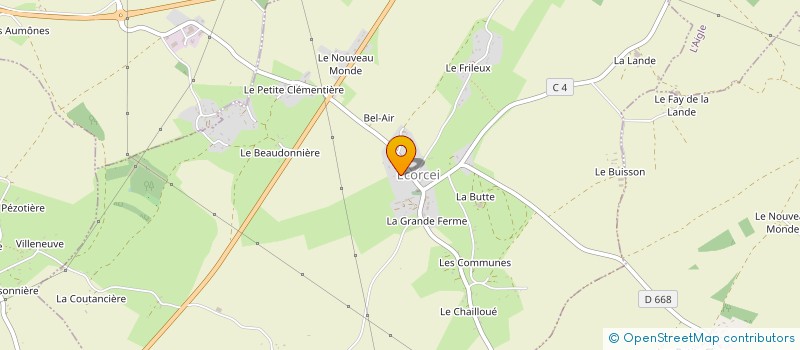 localisation de l'entreprise MONSIEUR PHILIPPE CLERC à ECORCEI