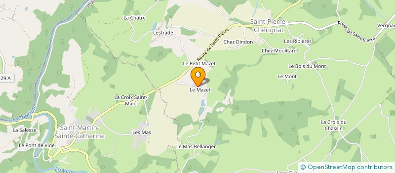 localisation de l'entreprise MONSIEUR PHILIPPE CLUNET à CHATELUS-LE-MARCHEIX