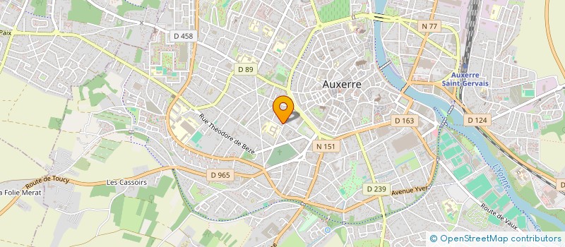 localisation de l'entreprise MONSIEUR PHILIPPE COBLENCE à AUXERRE