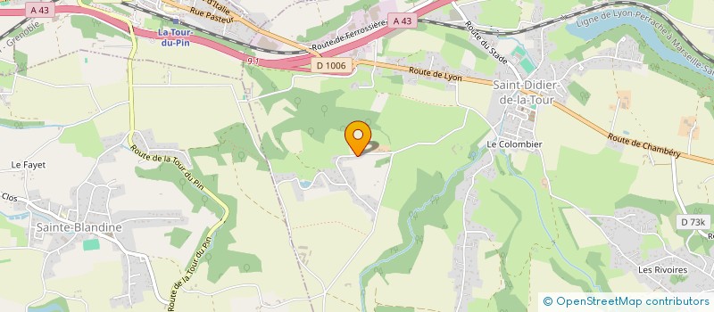 localisation de l'entreprise MONSIEUR PHILIPPE COCHARD  SAINT-DIDIER-DE-LA-TOUR