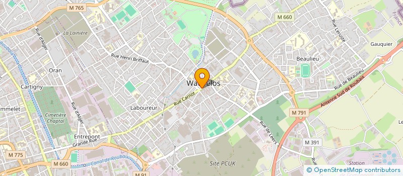 localisation de l'entreprise MONSIEUR PHILIPPE COCLET  WATTRELOS