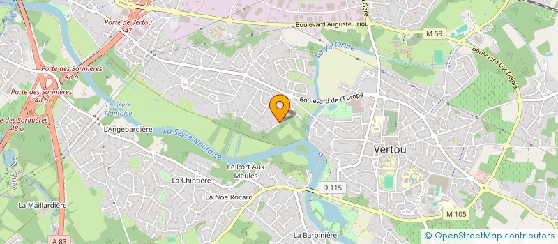 localisation de l'entreprise MONSIEUR PHILIPPE COGNEE à VERTOU