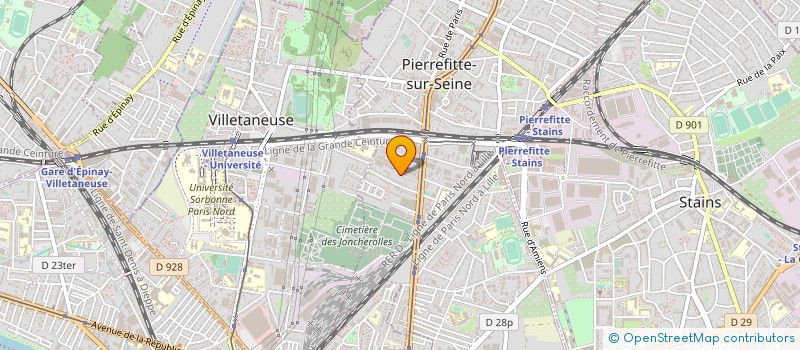localisation de l'entreprise MONSIEUR PHILIPPE COLAS à PIERREFITTE-SUR-SEINE