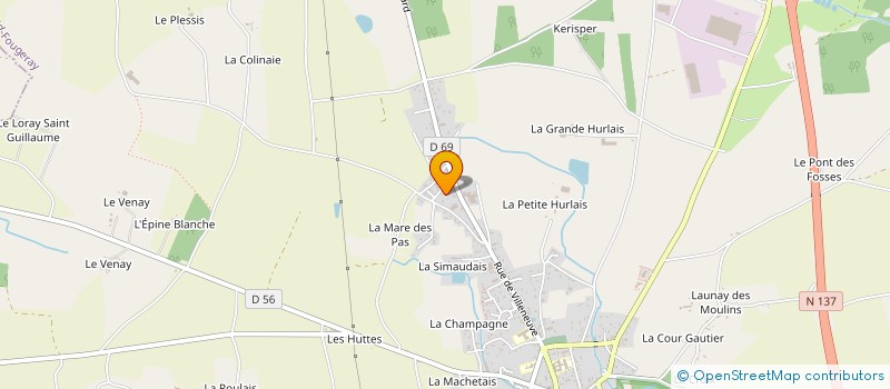 localisation de l'entreprise MONSIEUR PHILIPPE COLIN  GRAND-FOUGERAY