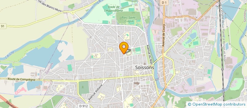 localisation de l'entreprise MONSIEUR PHILIPPE COLLARD à SOISSONS