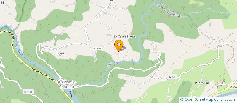 localisation de l'entreprise MONSIEUR PHILIPPE COLLAS DE CHATELPERRON à BROUSSE-LE-CHATEAU