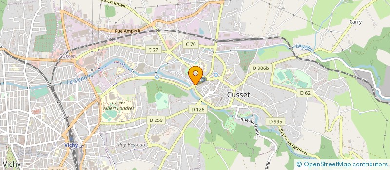 localisation de l'entreprise MONSIEUR PHILIPPE COLLET à CUSSET