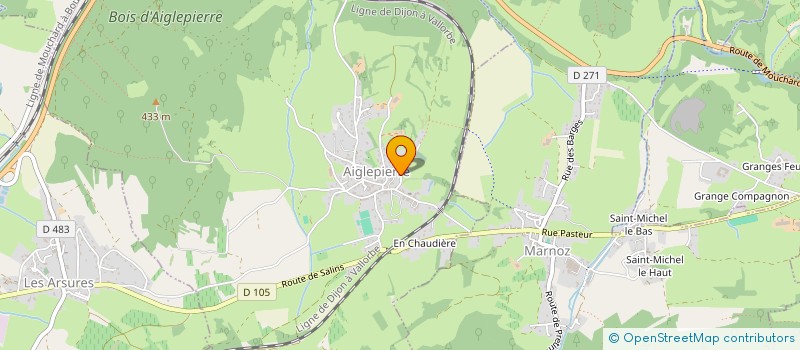 localisation de l'entreprise MONSIEUR PHILIPPE COLLETTE  AIGLEPIERRE