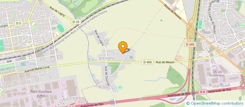 localisation de l'entreprise MONSIEUR PHILIPPE COLLIER  JOSSIGNY