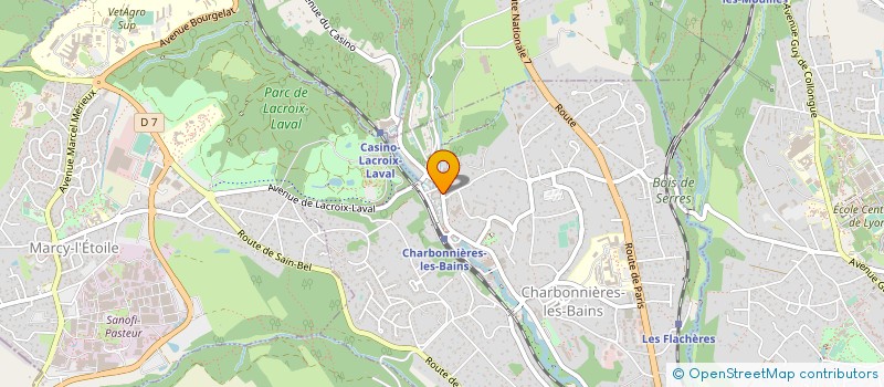 localisation de l'entreprise MONSIEUR PHILIPPE COLLIN à CHARBONNIERES-LES-BAINS