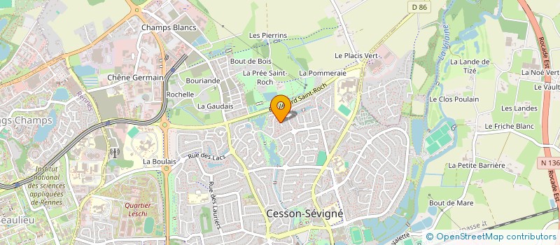 localisation de l'entreprise MONSIEUR PHILIPPE COLLIN  CESSON-SEVIGNE