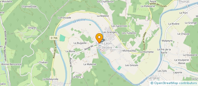 localisation de l'entreprise MONSIEUR PHILIPPE COLOMY à SAINT-LEON-SUR-VEZERE