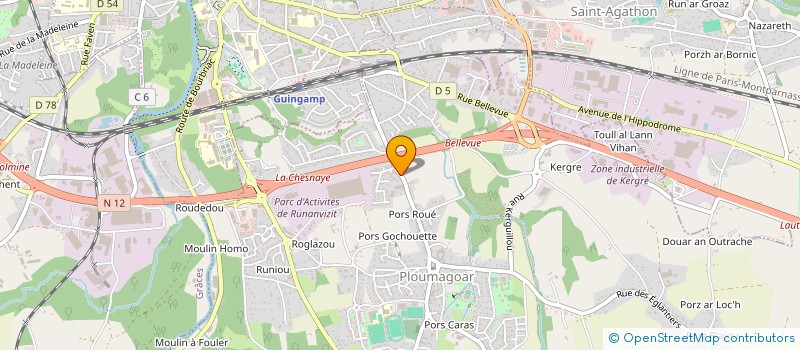 localisation de l'entreprise MONSIEUR PHILIPPE COLSON  PLOUMAGOAR