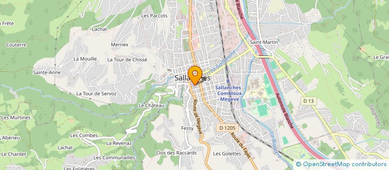 localisation de l'entreprise MONSIEUR PHILIPPE COMBET à SALLANCHES