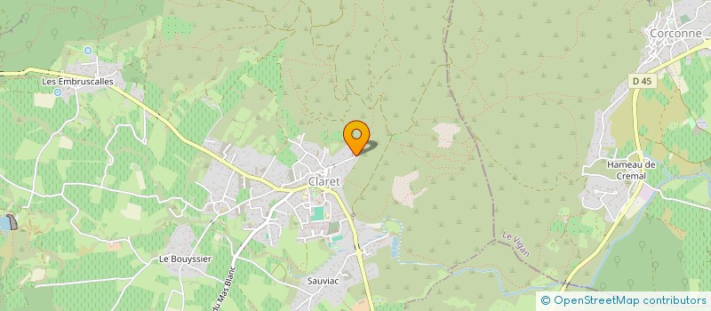 localisation de l'entreprise MONSIEUR PHILIPPE COMMUNE  CLARET