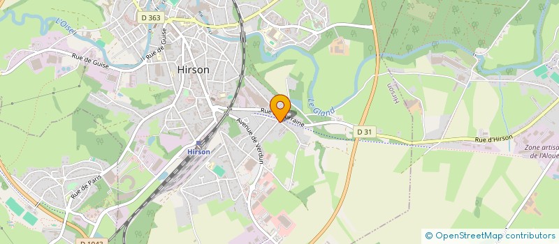 localisation de l'entreprise MONSIEUR PHILIPPE COMTE  HIRSON