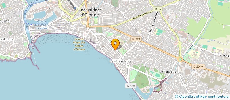 localisation de l'entreprise MONSIEUR PHILIPPE COMTE à LES SABLES D'OLONNE