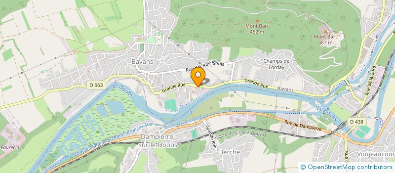 localisation de l'entreprise MONSIEUR PHILIPPE COMTE  BAVANS