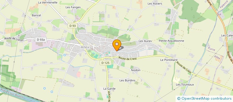 localisation de l'entreprise MONSIEUR PHILIPPE COMTE  ALLEX