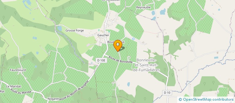 localisation de l'entreprise MONSIEUR PHILIPPE CONANGLE  BONNEVILLE-ET-SAINT-AVIT-DE-FUMADIERES