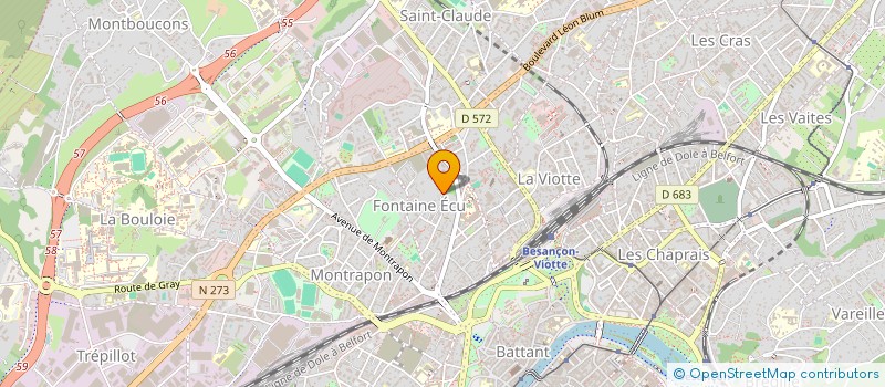 localisation de l'entreprise MONSIEUR PHILIPPE CONDAMIN à BESANCON