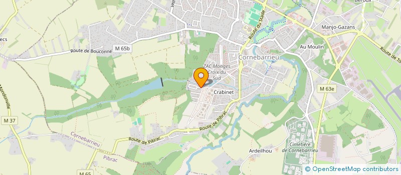 localisation de l'entreprise MONSIEUR PHILIPPE CONSEIL  CORNEBARRIEU