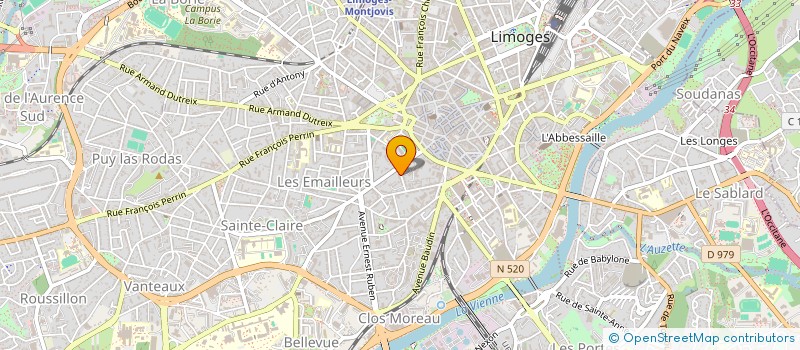 localisation de l'entreprise MONSIEUR PHILIPPE CONSTANS  LIMOGES
