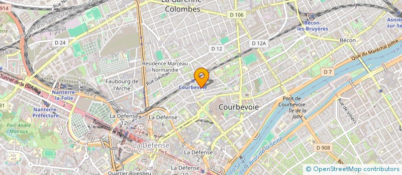 localisation de l'entreprise MONSIEUR PHILIPPE CONSTANT à COURBEVOIE