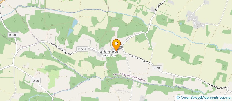 localisation de l'entreprise MONSIEUR PHILIPPE CONTARIN  SAINTE-FOY-DE-PEYROLIERES