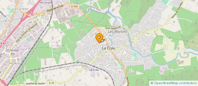 localisation de l'entreprise MONSIEUR PHILIPPE COQUELET  LA CRAU