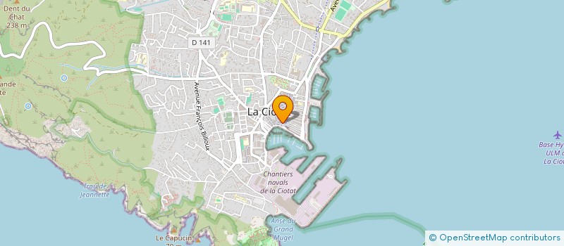 localisation de l'entreprise MONSIEUR PHILIPPE COQUELIN à LA CIOTAT