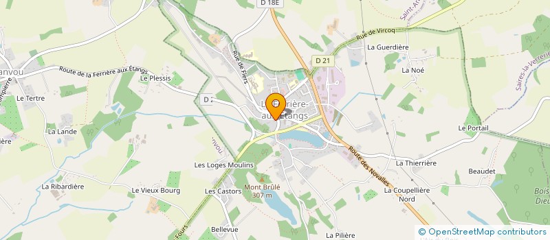 localisation de l'entreprise MONSIEUR PHILIPPE CORBIERE à LE CHATELLIER