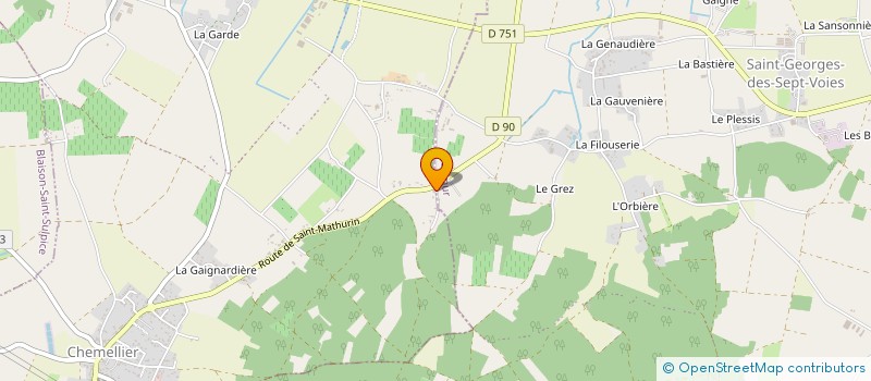 localisation de l'entreprise MONSIEUR PHILIPPE CORDIER à BRISSAC LOIRE AUBANCE
