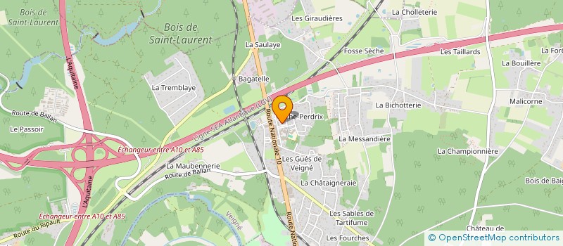 localisation de l'entreprise MONSIEUR PHILIPPE CORDIER  VEIGNE