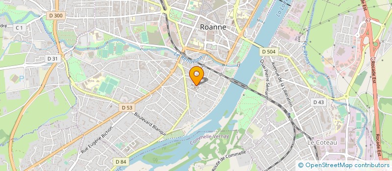 localisation de l'entreprise MONSIEUR PHILIPPE CORNELOUP  ROANNE