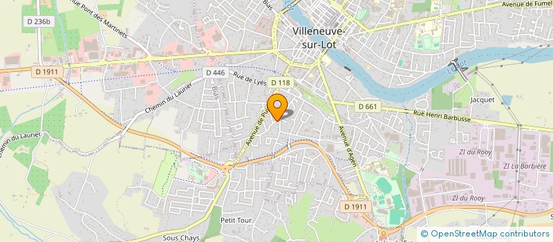 localisation de l'entreprise MONSIEUR PHILIPPE CORREIA  VILLENEUVE-SUR-LOT