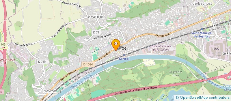 localisation de l'entreprise MONSIEUR PHILIPPE CORUJEIRA  MIRIBEL