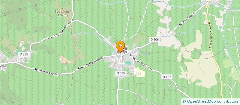 localisation de l'entreprise MONSIEUR PHILIPPE COSTESEC  BADENS