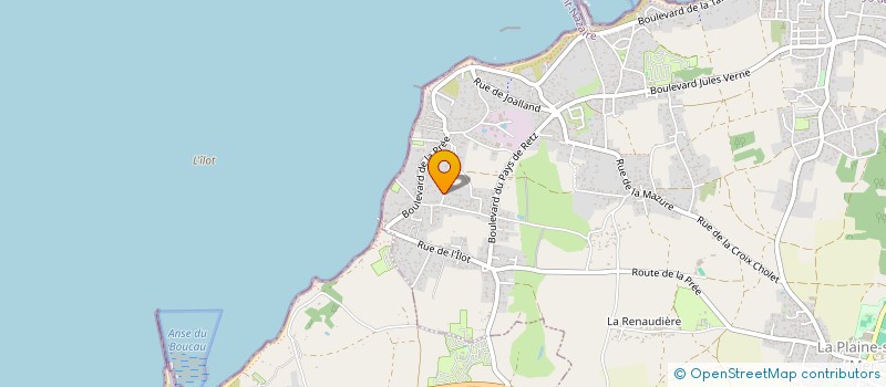 localisation de l'entreprise MONSIEUR PHILIPPE COTTARD à LA PLAINE-SUR-MER