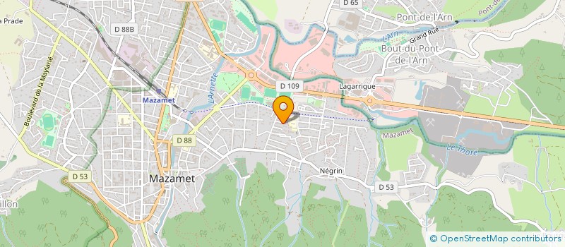 localisation de l'entreprise MONSIEUR PHILIPPE COTTE  MAZAMET