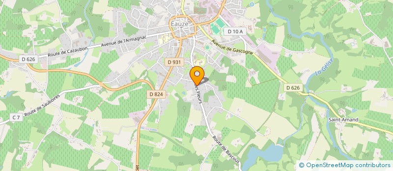 localisation de l'entreprise MONSIEUR PHILIPPE COTTEREAU  EAUZE