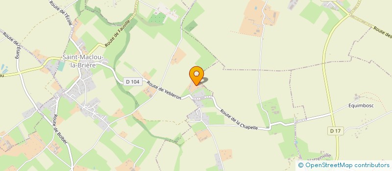 localisation de l'entreprise MONSIEUR PHILIPPE COTTEREL  SAINT-MACLOU-LA-BRIERE