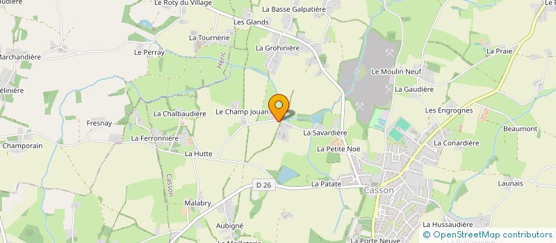 localisation de l'entreprise MONSIEUR PHILIPPE COTTINEAU  CASSON