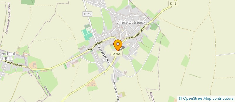 localisation de l'entreprise MONSIEUR PHILIPPE COTTRET à VILLERS-OUTREAUX