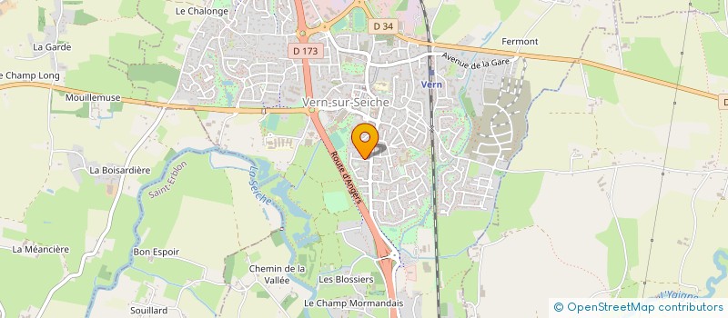 localisation de l'entreprise MONSIEUR PHILIPPE COUASNON  VERN-SUR-SEICHE