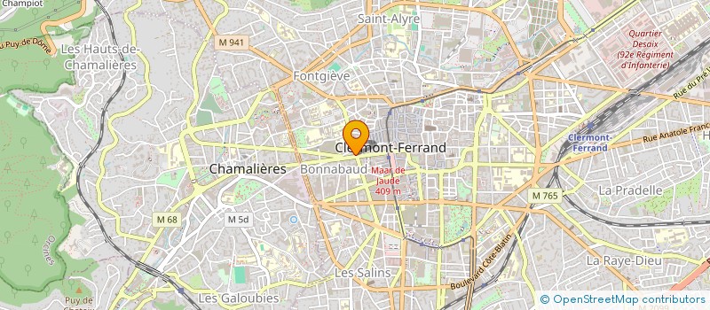 localisation de l'entreprise MONSIEUR PHILIPPE COUDERC à CLERMONT-FERRAND