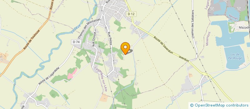 localisation de l'entreprise MONSIEUR PHILIPPE COUDERC  LAGARDELLE-SUR-LEZE