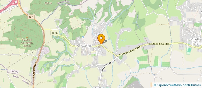 localisation de l'entreprise MONSIEUR PHILIPPE COUDERCHER  CHUZELLES